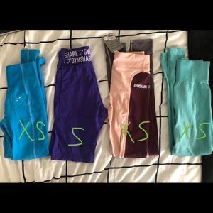 Gym shark leggings and shorts